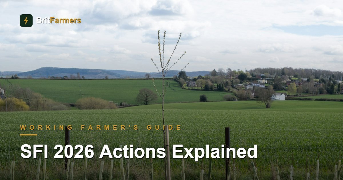 SFI 2026: A Working Farmer’s Guide to the 71 Actions, Payment Rates and the June Window — BritFarmers