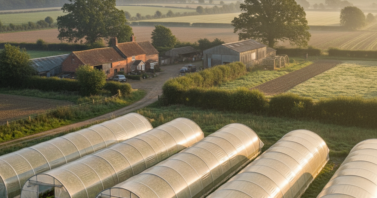 What it actually costs to grow polytunnel salad in the UK — real numbers from 21 years in Suffolk