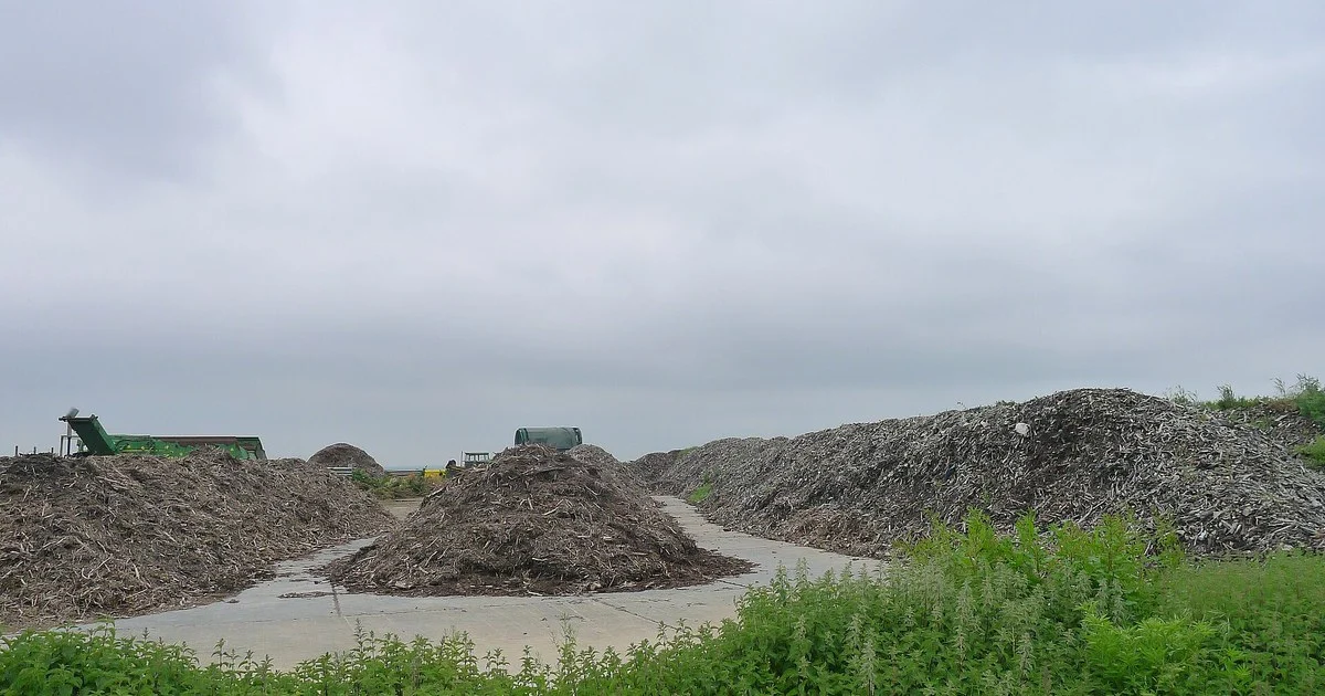 Composting piles, Digby Farm Compost Site