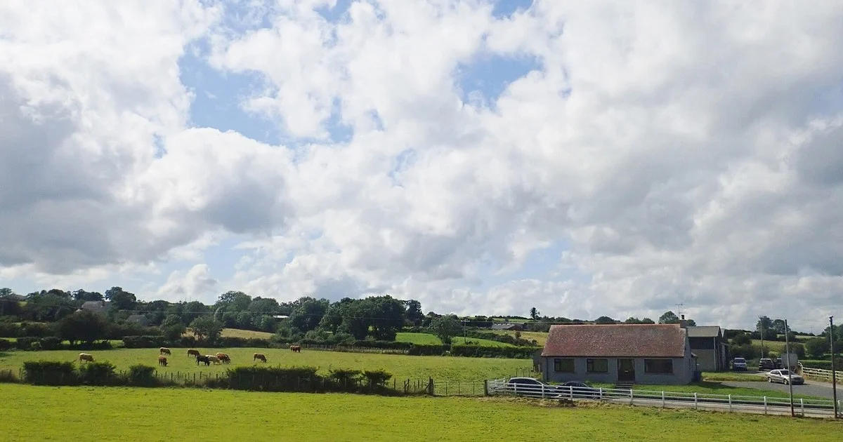 Farmland on the Northern outskirts of Hilltown