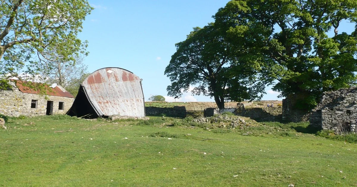 Falling Barn on Wainwright's Coast to Coast long distance path